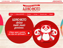 Tablet Screenshot of aji-no-moto.com.br